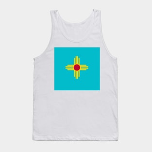 New Mexico Flag in Turquoise Tank Top